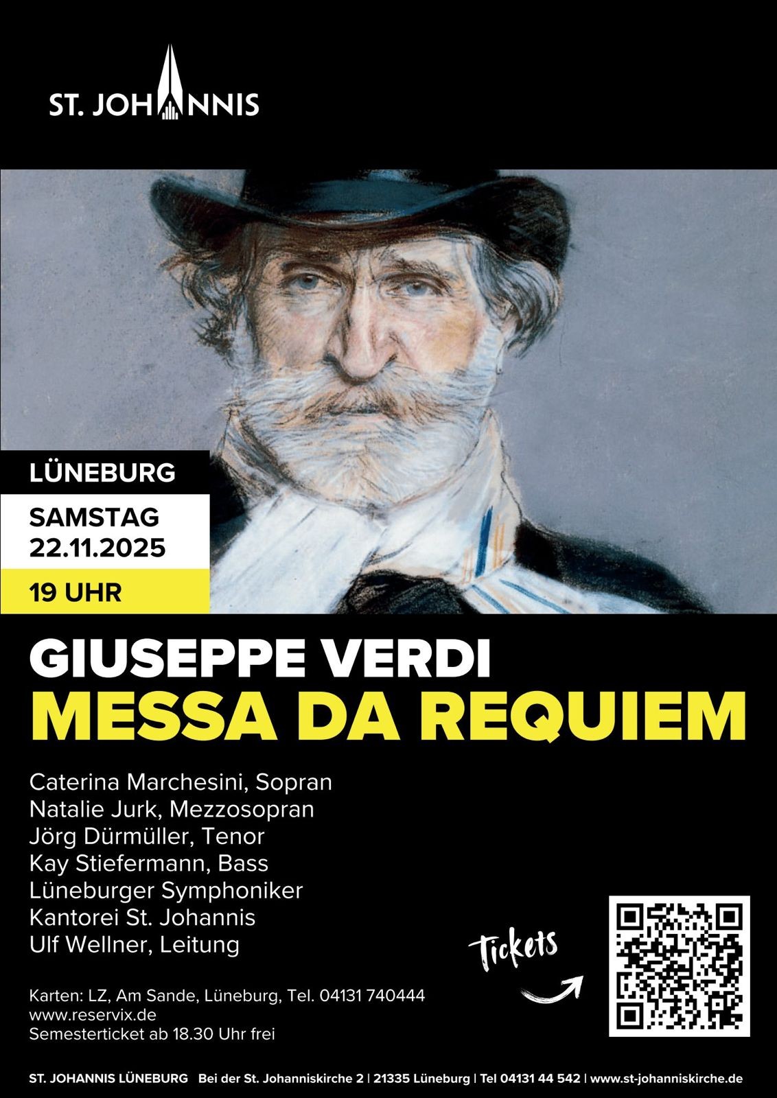 Historisches Konzertplakat der Kantorei