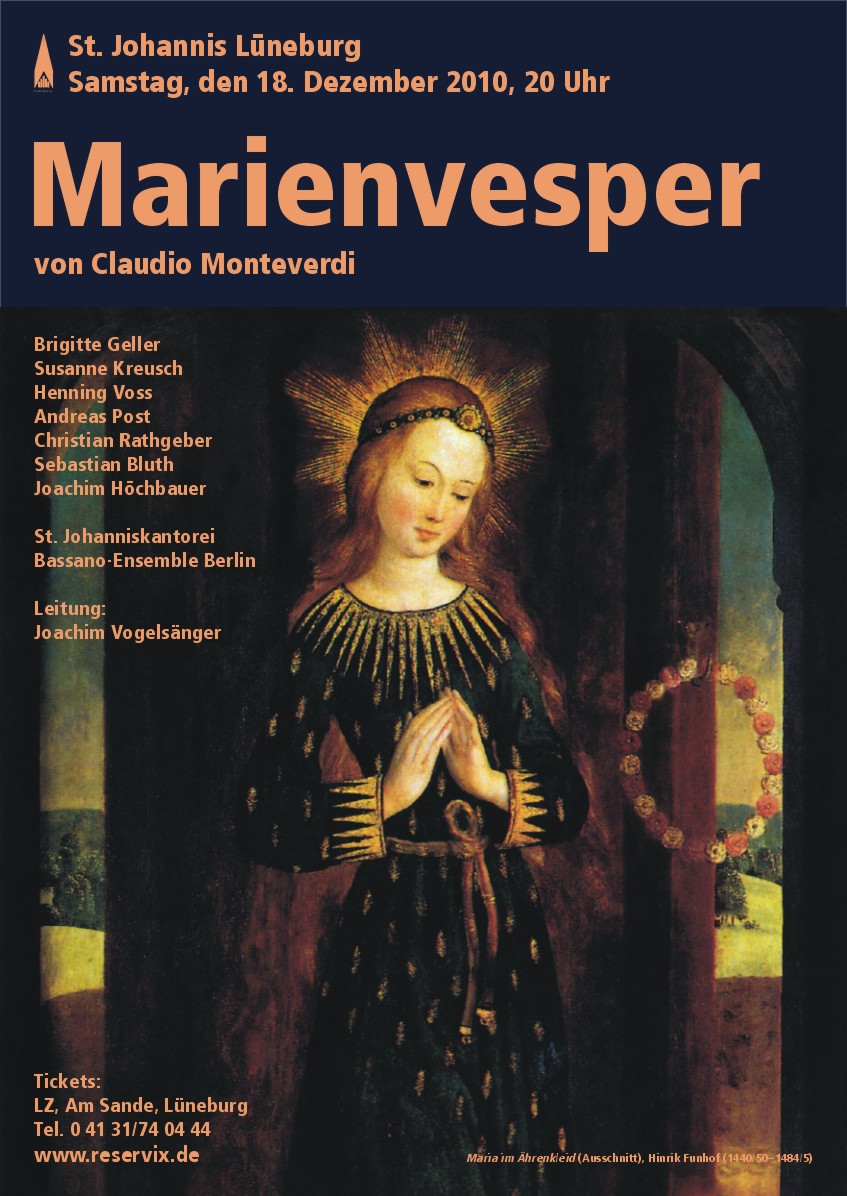 Historisches Konzertplakat der Kantorei