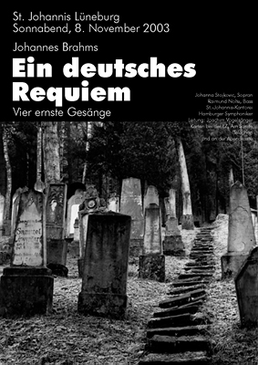 Historisches Konzertplakat der Kantorei