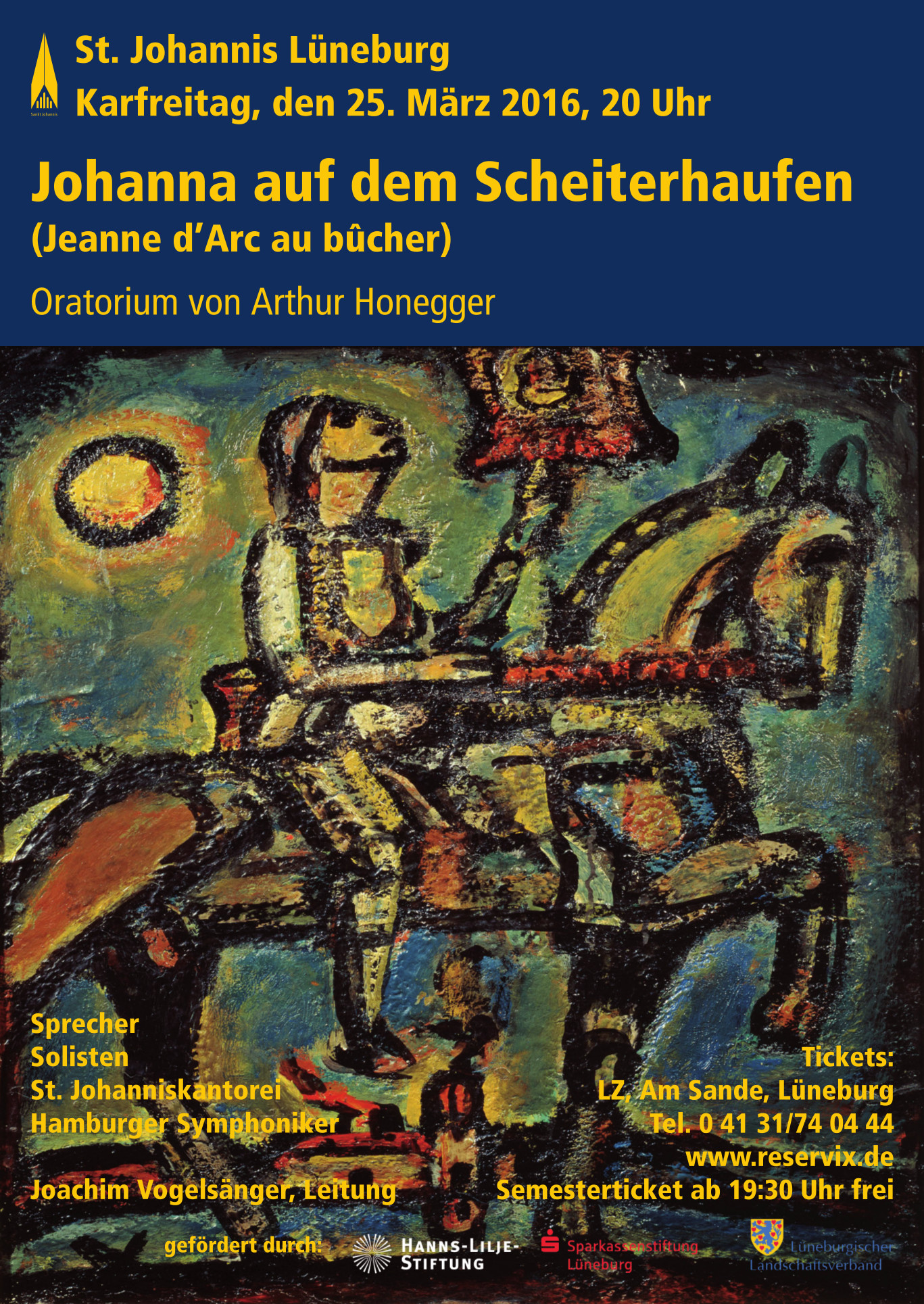 Historisches Konzertplakat der Kantorei