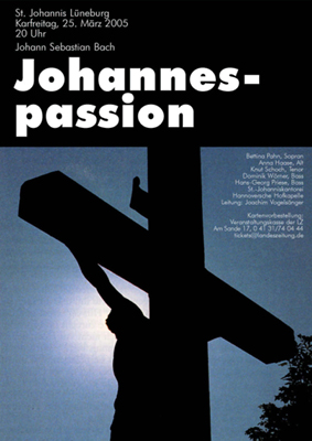 Historisches Konzertplakat der Kantorei