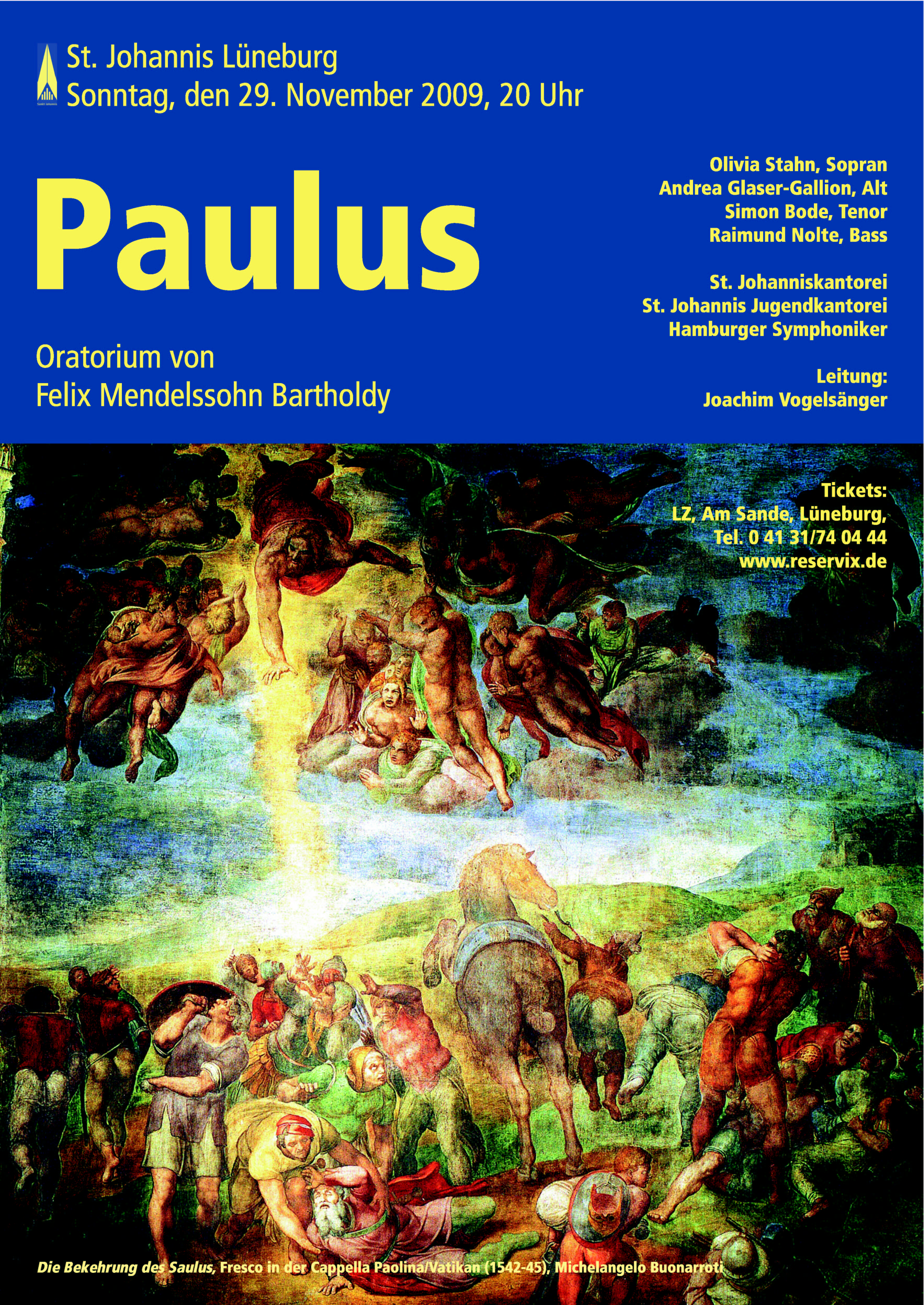 Historisches Konzertplakat der Kantorei