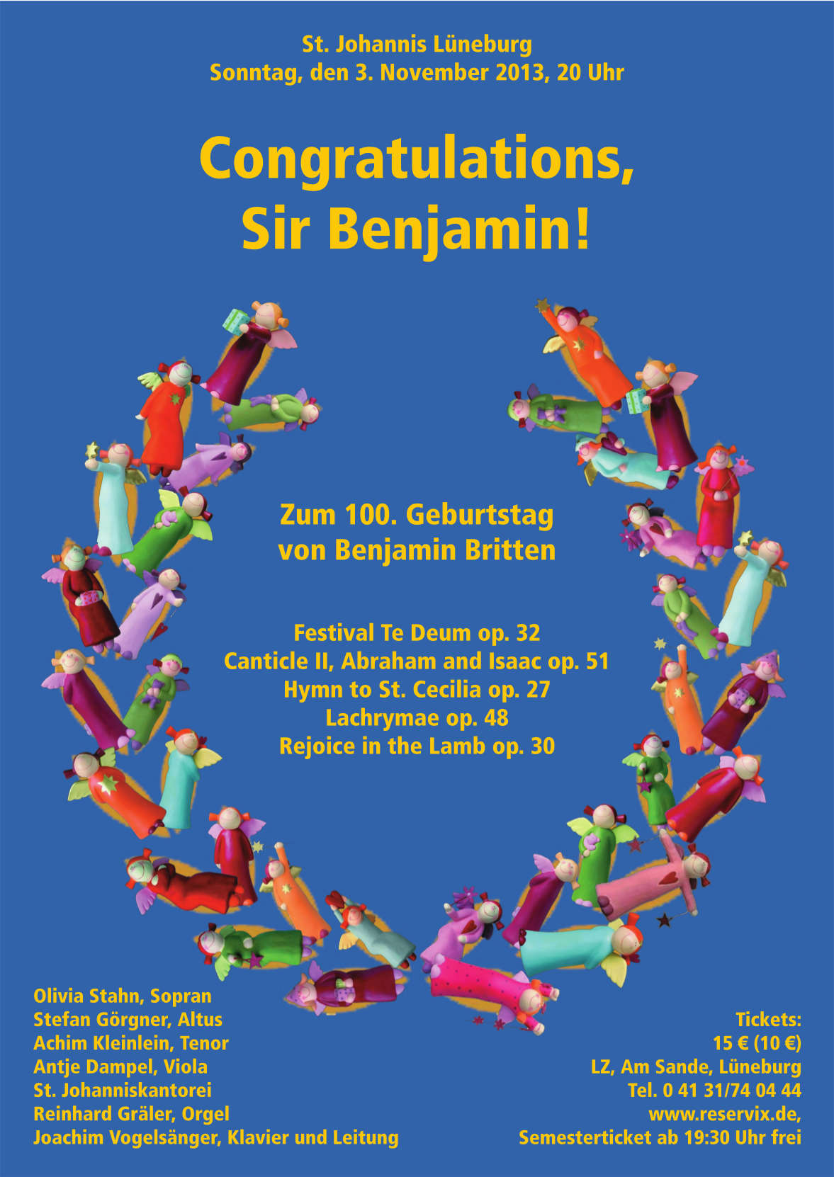 Historisches Konzertplakat der Kantorei