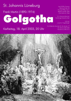 Historisches Konzertplakat der Kantorei