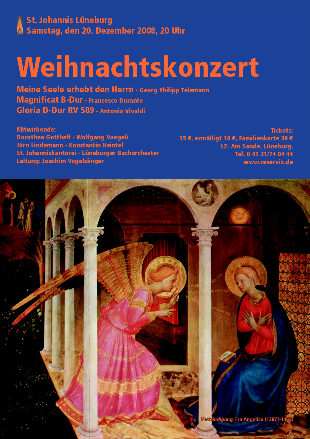 Historisches Konzertplakat der Kantorei