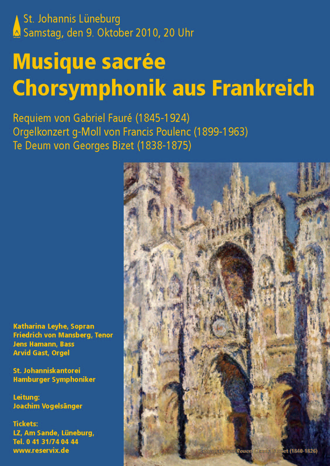 Historisches Konzertplakat der Kantorei