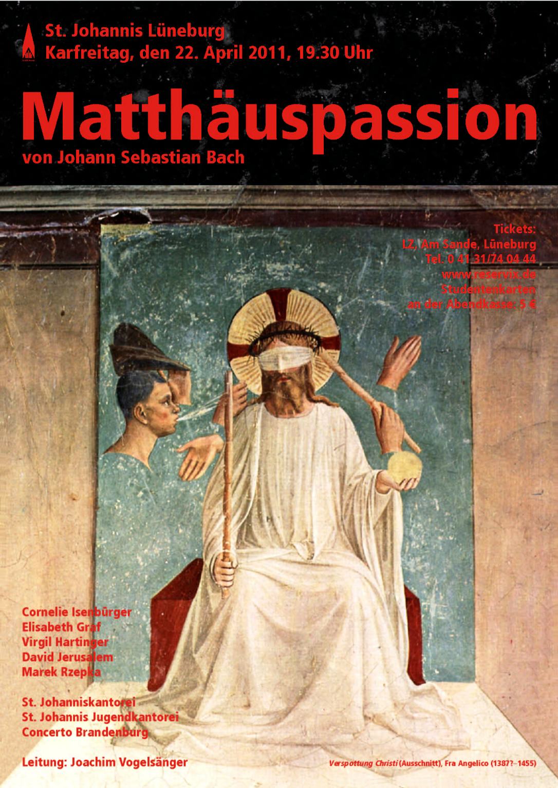 Historisches Konzertplakat der Kantorei